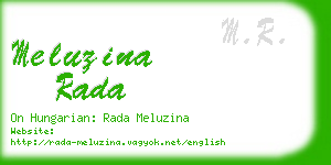 meluzina rada business card